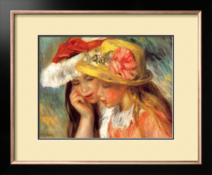 Deux Soeurs - Pierre Auguste Renoir Painting